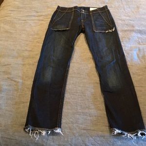 RAG & BONE frayed hem jeans